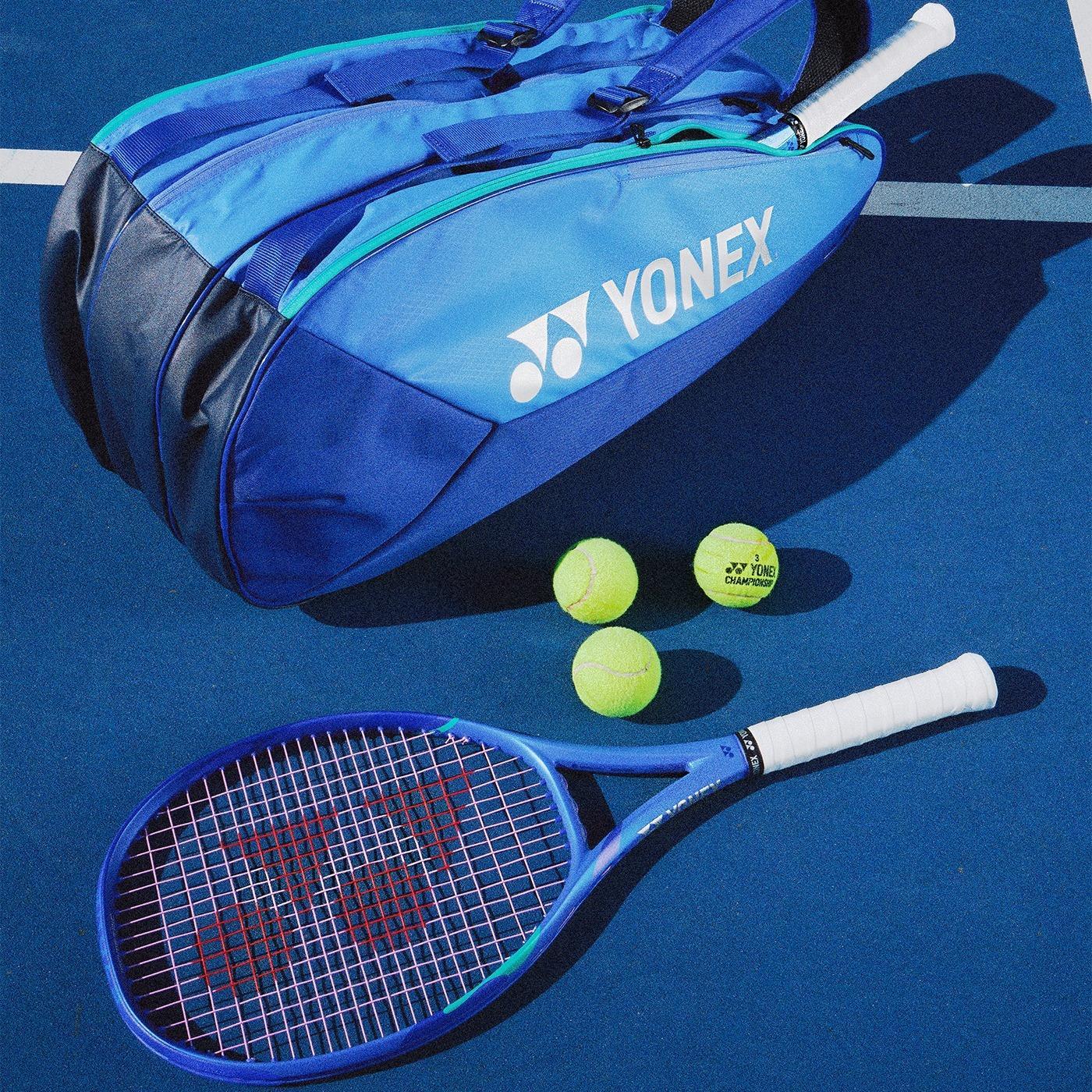 Yonex Ezone 100L Blast Blue - Logo Detail