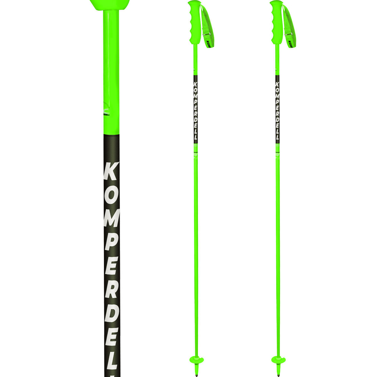 Komperdell Nationalteam Carbon 13 Skistock grün